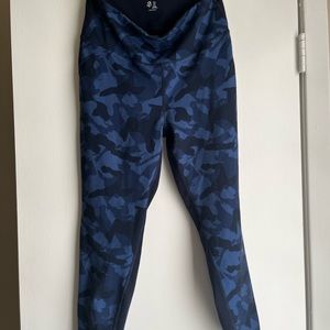 GAPFIT GAP FIT Dark Blue MARLED JOGGERS SWEATPANTS WOMEN'S SIZE LARGE